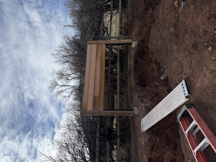 Ranch enclosure under construction