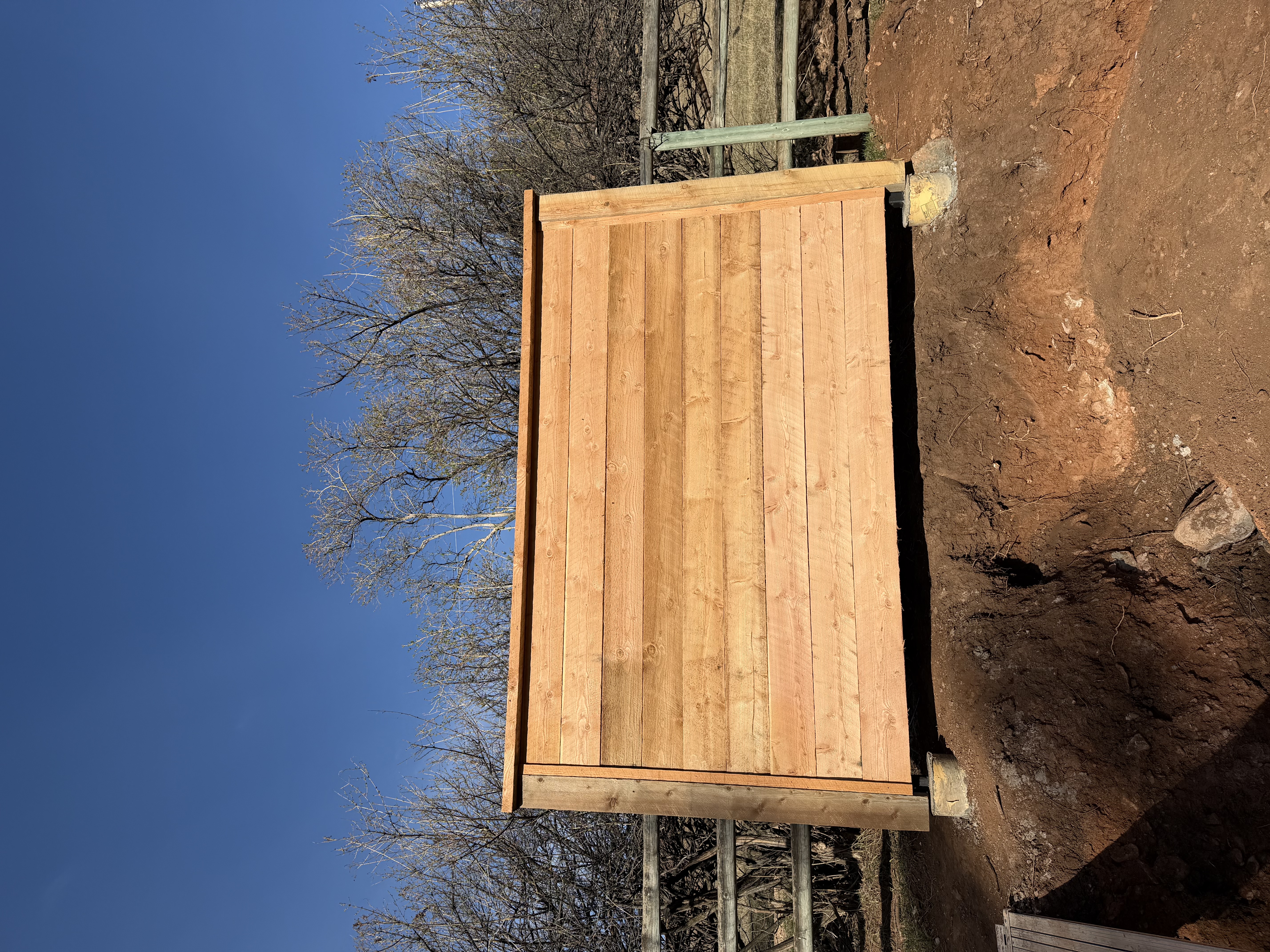 Steel & wood utility panel